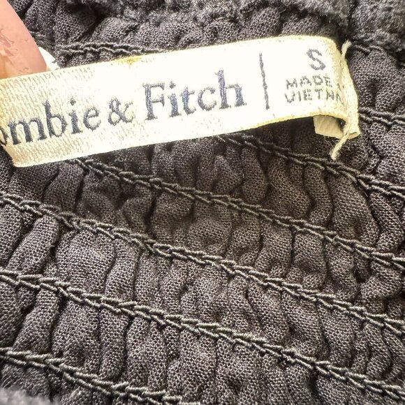 Abercrombie & Fitch linen blend puff sleeve Square neck blouse Size Small - Picture 4 of 6